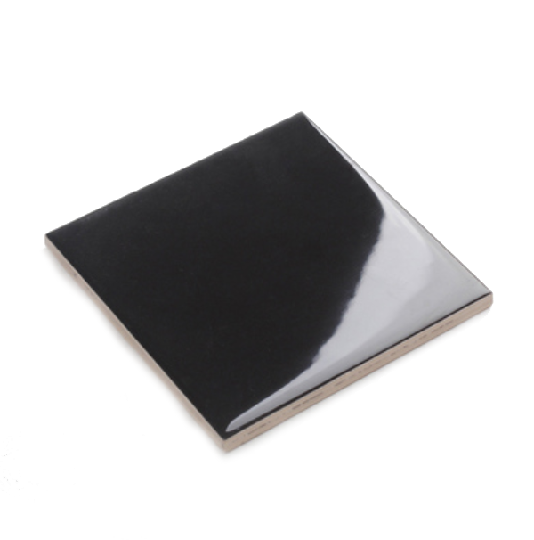 CAJA Azulejo Cuadrado 10x10 Negro Liso Brillante