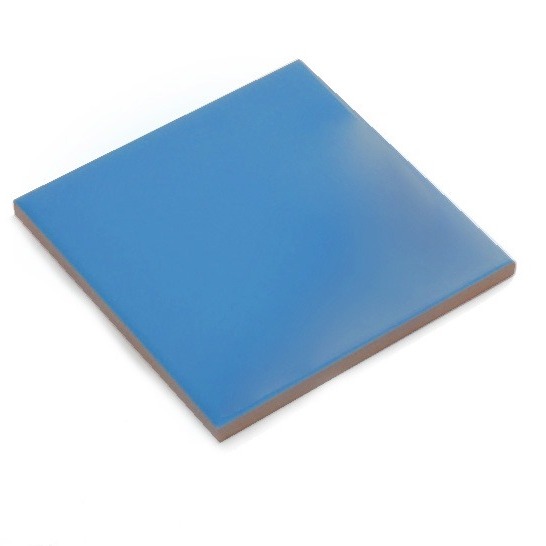 CAJA Azulejo Cuadrado 20x20 Azul Liso Brillante